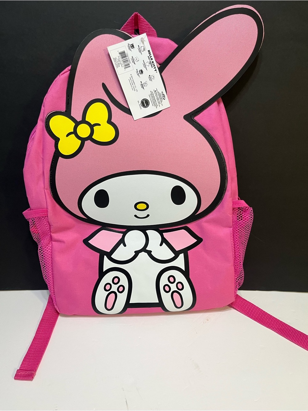 Sanrio My Melody Bright Pink Backpack with Yellow Bow - Picture 2 of 10